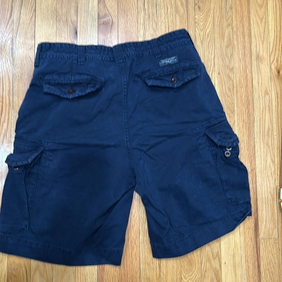 Men’s Polo navy cargo shorts - Picture 2 of 4